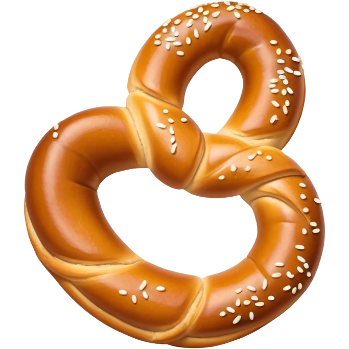 Bavarian pretzel with honey mustard  emoji