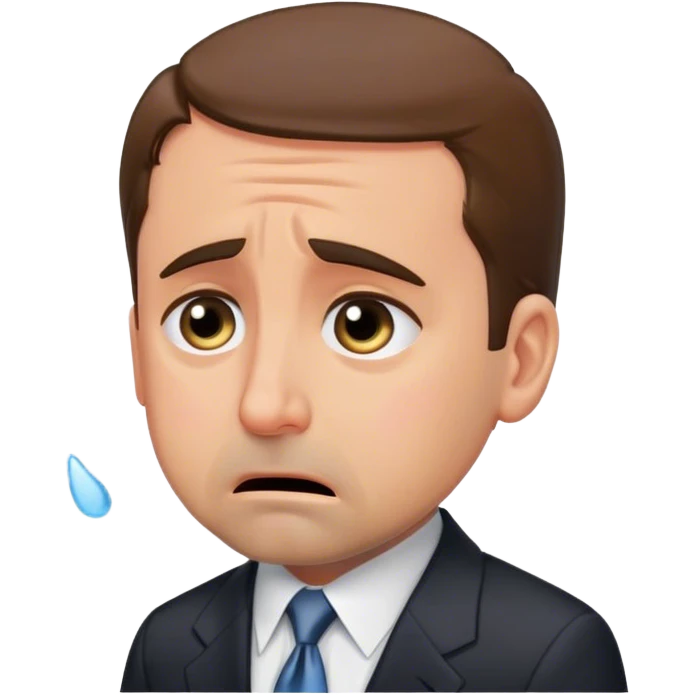 Michael Scott crying emoji