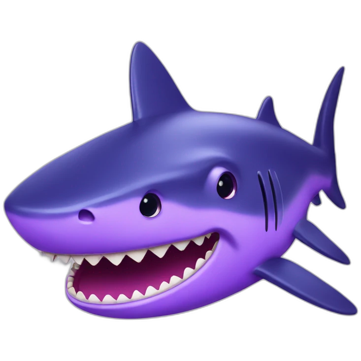 purple shark face emoji