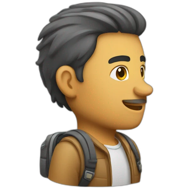 Traveller side view emoji