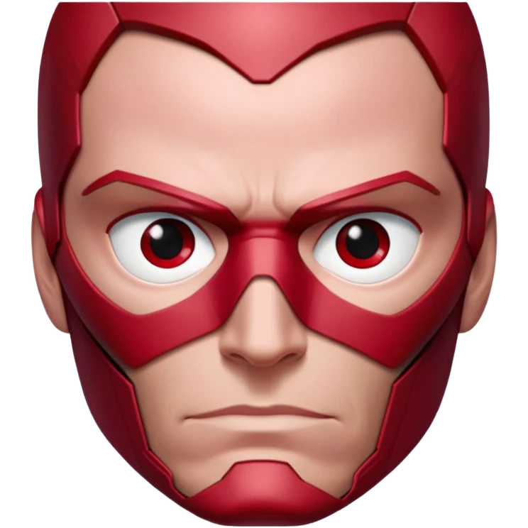 vision marvel red face  half body from captain america: civil war emoji