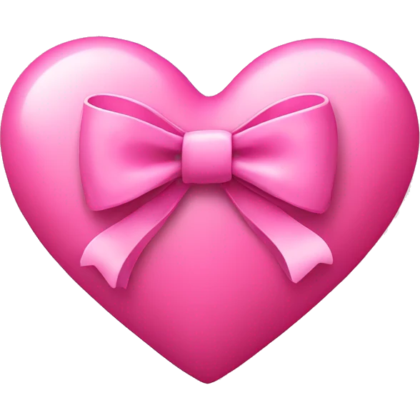 pink heart with bow emoji
