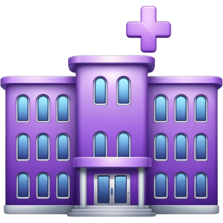 glitter purple hospital emoji