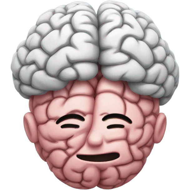 hugging brain that looks like hugging face emoji emoji
