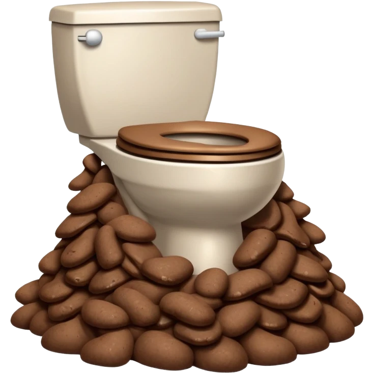 poop in toilet emoji