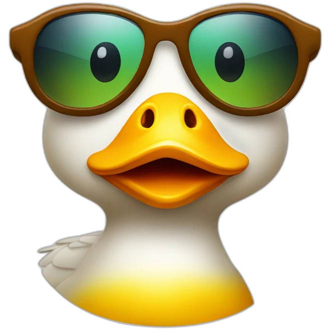 duck with sun glasses emoji