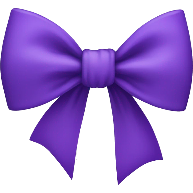 Violet bow emoji