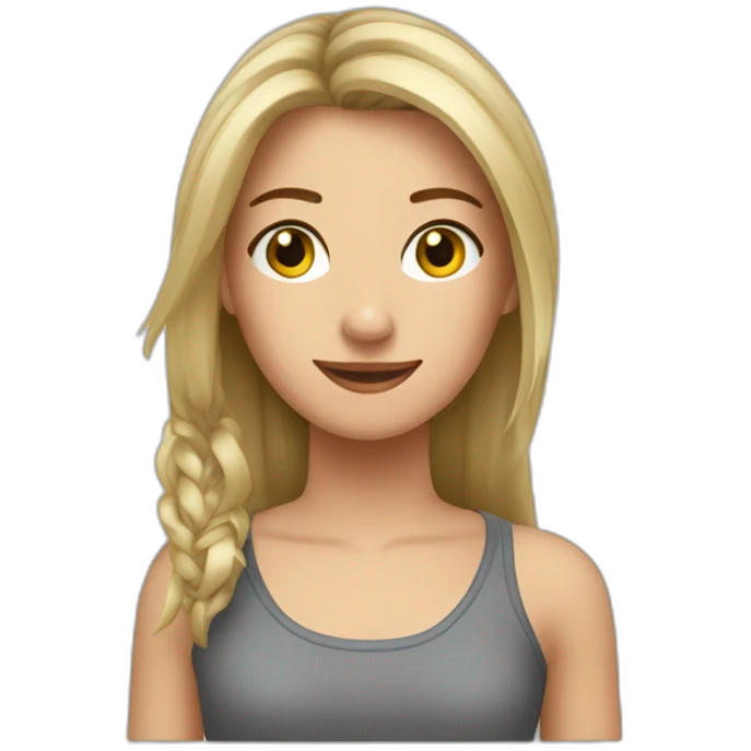 Elodie faisant de la GRS emoji