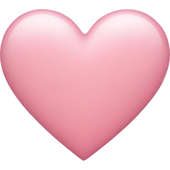 Soft pink heart emoji