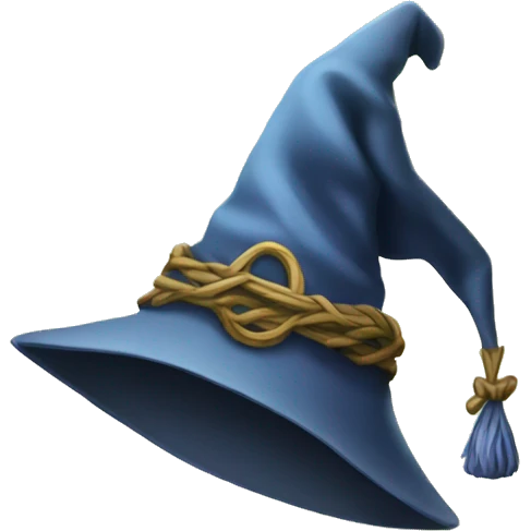 wizard hat covered in vines emoji
