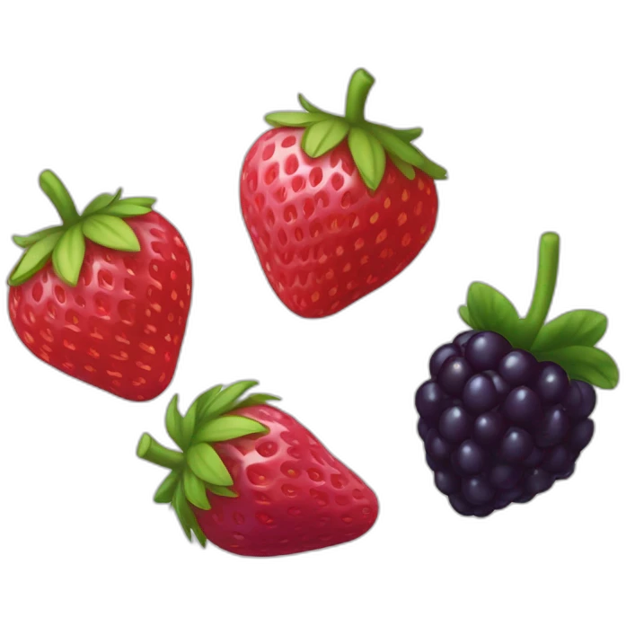 Fraise,framboise,mirtille emoji