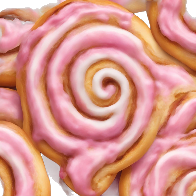 pink cinnamon roll emoji