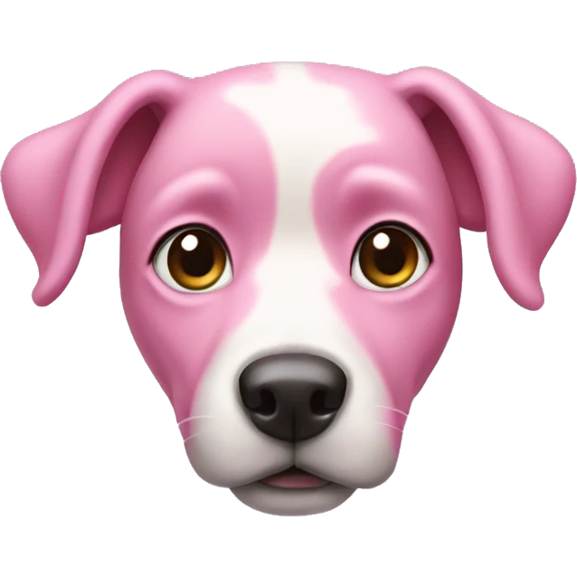 Pink dog named chmurka emoji