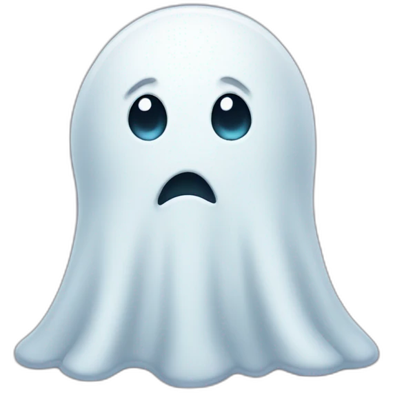 cute sad ghost  emoji