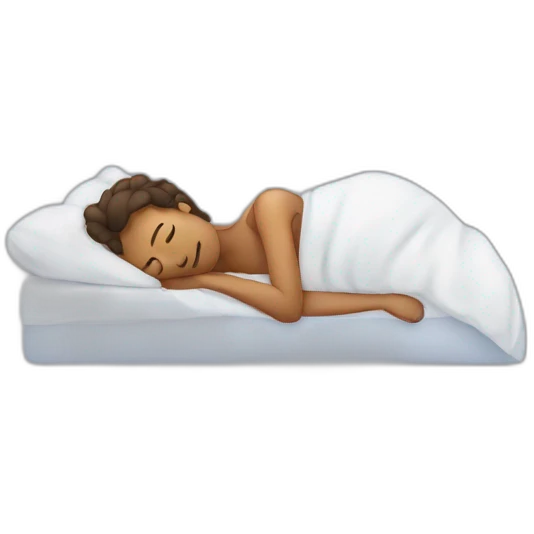 tired person in bed emoji