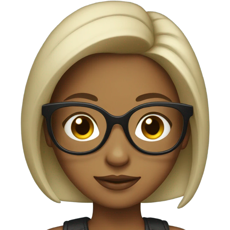 Girl with glasses emoji