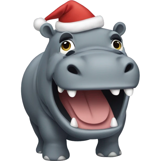 I want a hippopotamus for Christmas song emoji