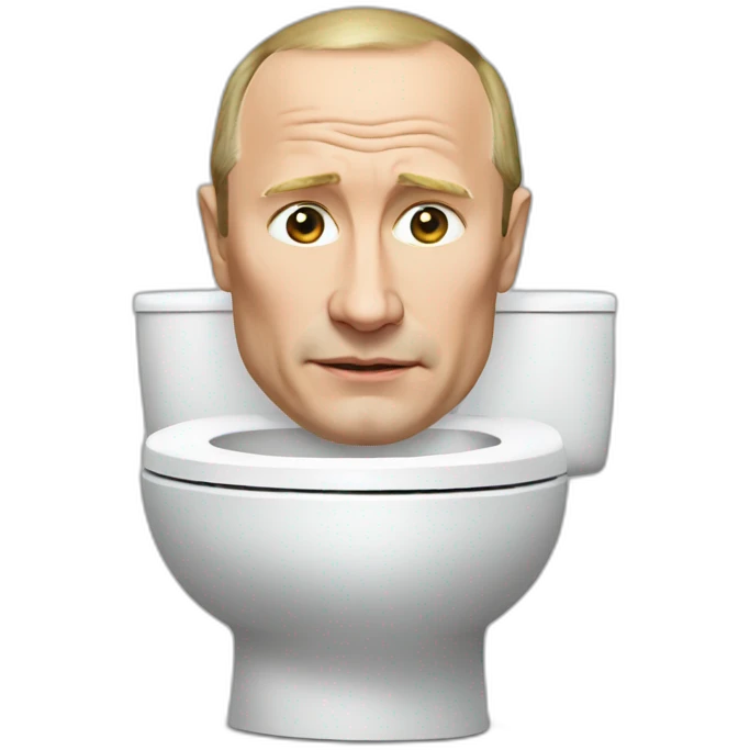 Putin and toilet emoji