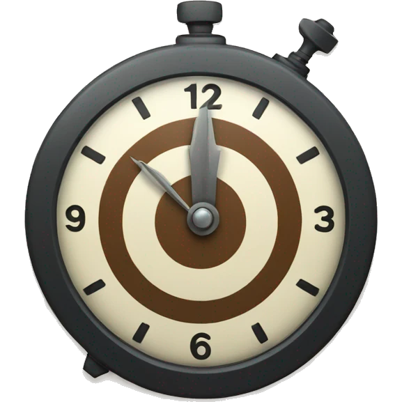 The clock and the target
 emoji