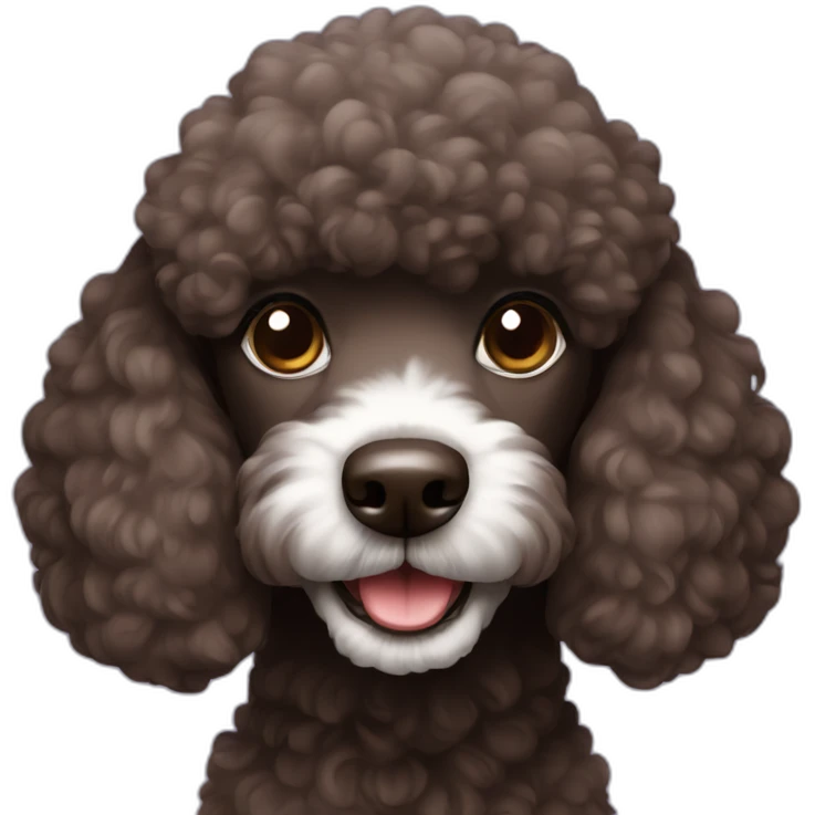 dark-brown-cute-poodle emoji
