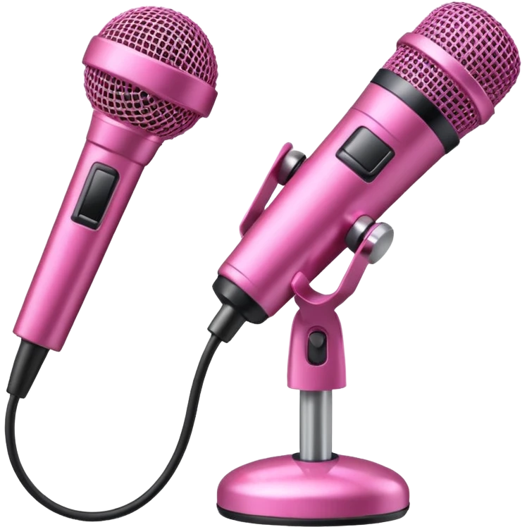 pink microphon emoji