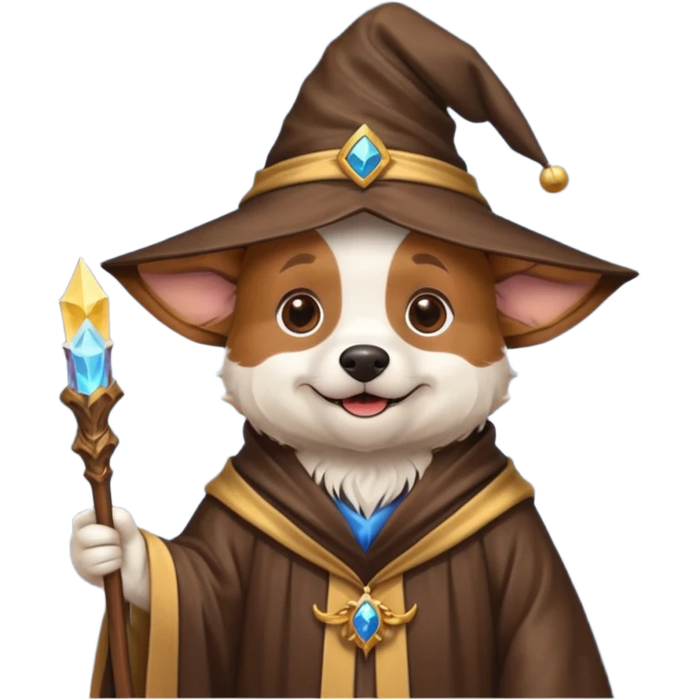 Dog wizard emoji