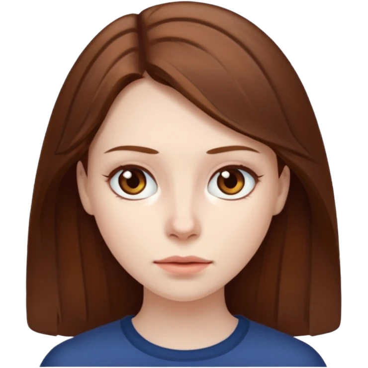 Zumbie hair Brown famele emoji