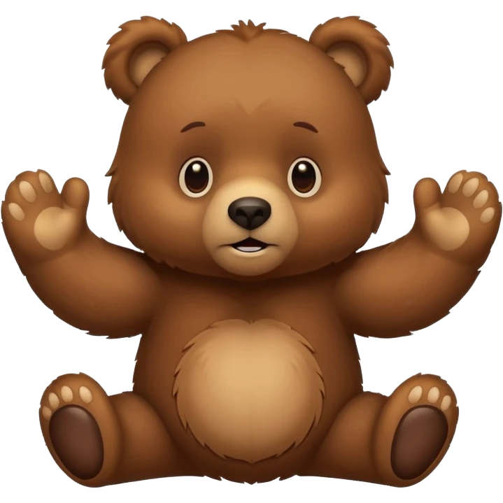 Cute bear trying to hug  emoji