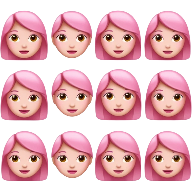 Pink girly emojis emoji