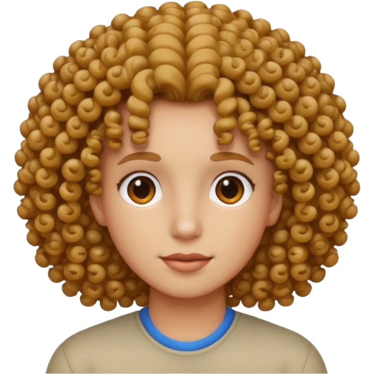 Curly hair emoji