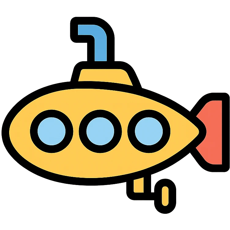 submarine modern icon simple recognizable emoji