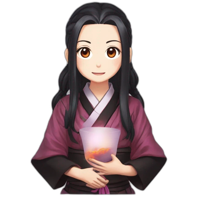 Nezuko Kamado（Demon Slayer・Beautiful Girl） emoji