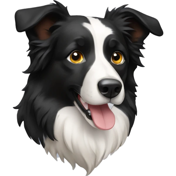 Dog border collie emoji