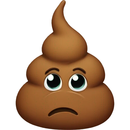 Sad poop emoji