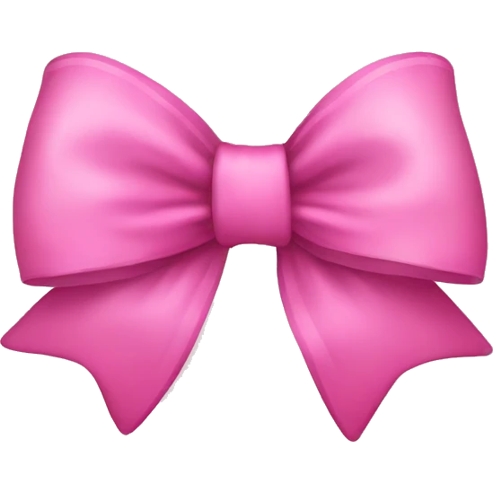 pink girly bow emoji