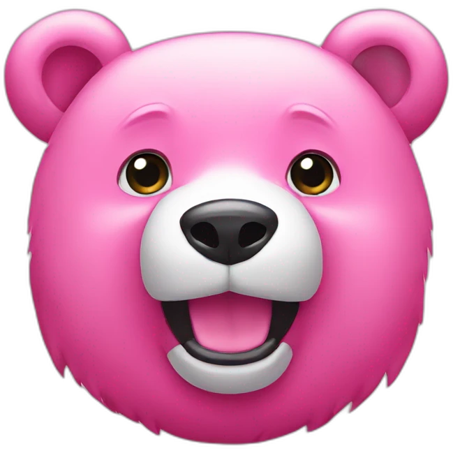 Pink bear  emoji