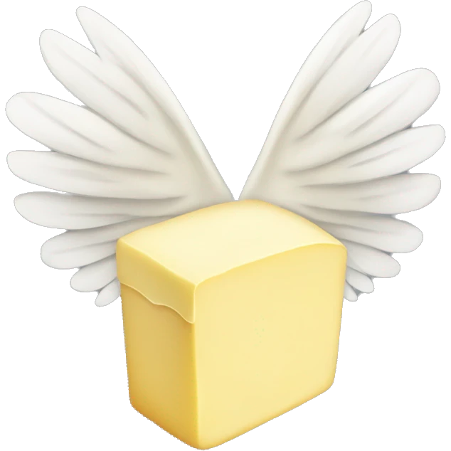 butter with white wings emoji