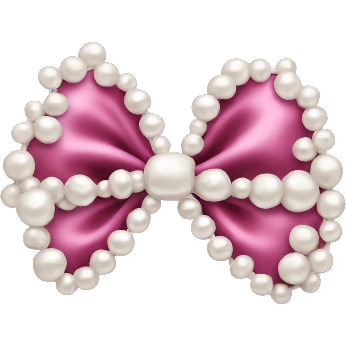 bow made out of pearls emoji