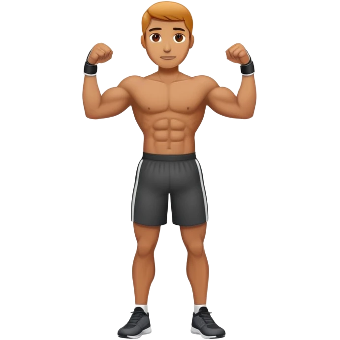No clothed man with abs emoji