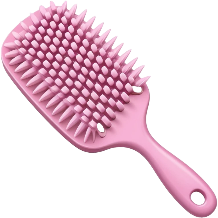 light pink hairbrush apple emoji style variation 4 emoji