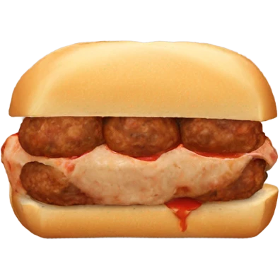 Meatball sandwich emoji