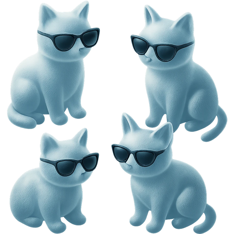 Cat wearing sunglasses emoji