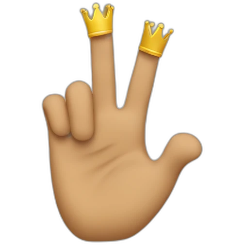 double king salute emoji