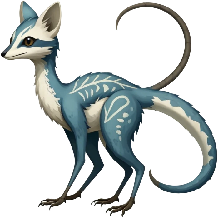 Modern Realistic Rare Fantasy Vernid-Trico-species by LiLaiRa full body emoji