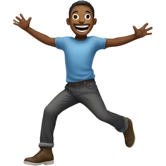 Man jumping with joy emoji