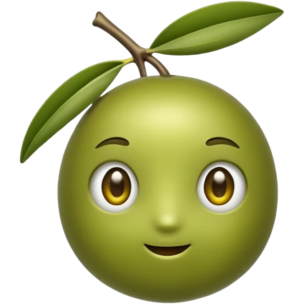 fun looking cartoon olive emoji