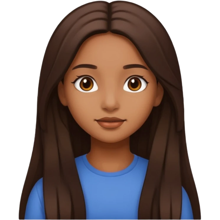 Brown girl aesthetic emoji