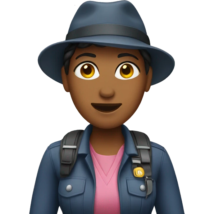 a female tour guide emoji