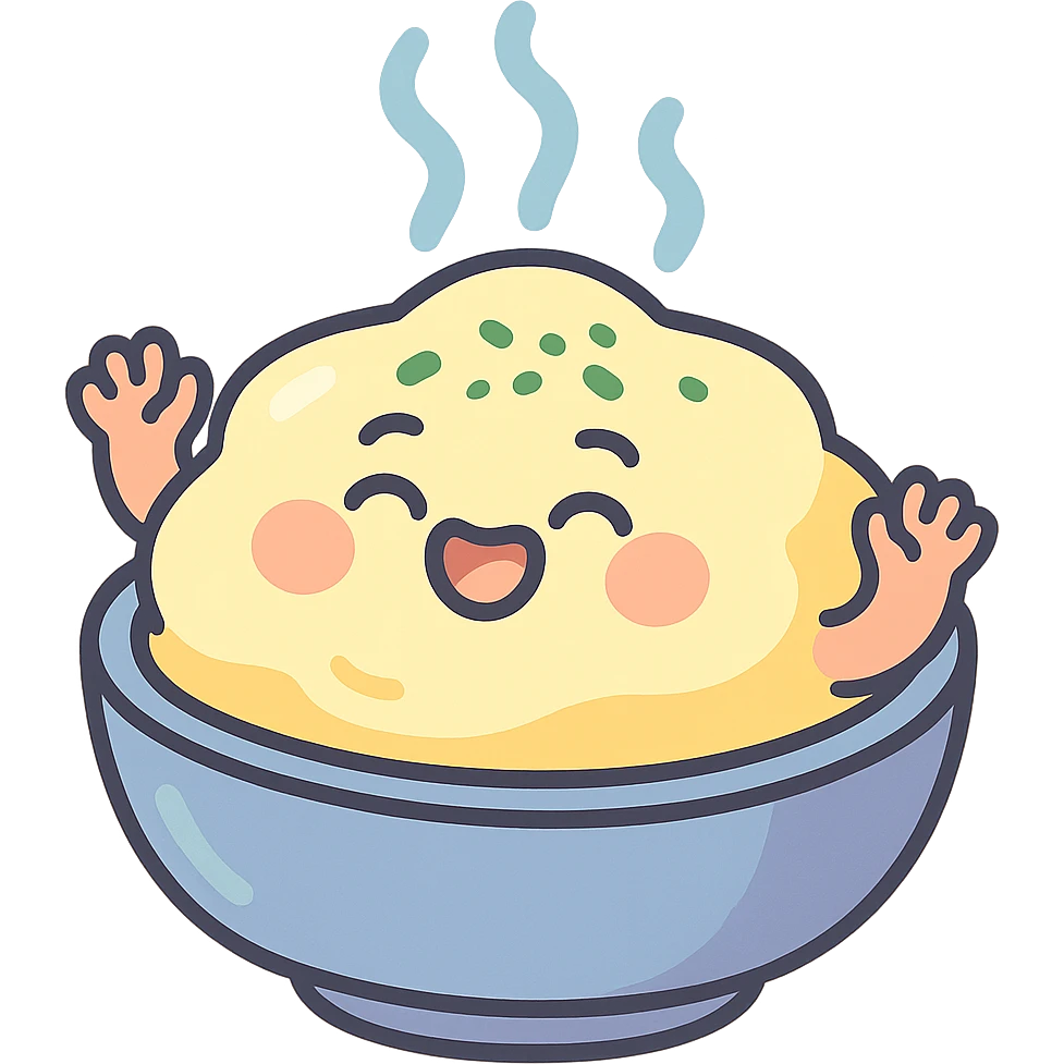 steamed egg soft pastel illustration emoji