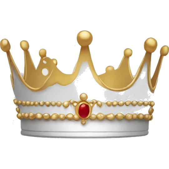 white crown emoji